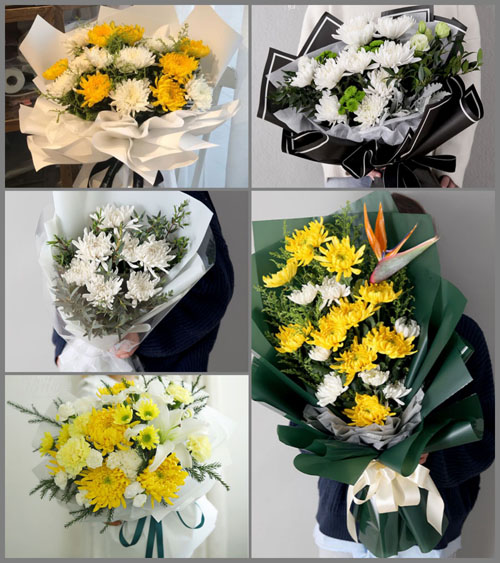 云南昆明官渡区六甲街道白事花束代送